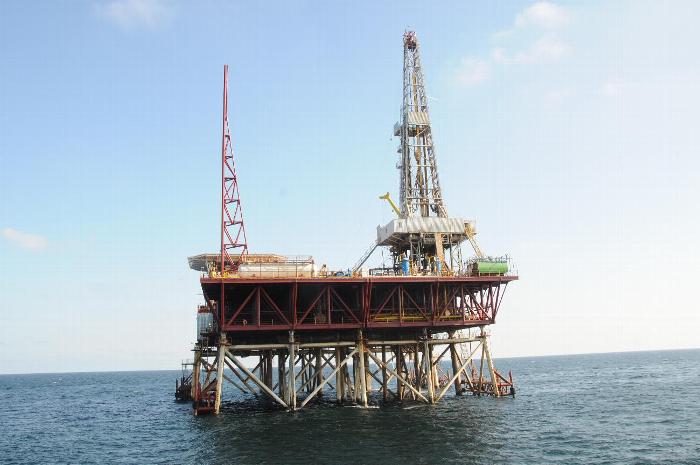 Oil rig in azerbaijan